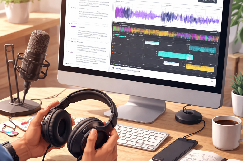 Descript – edycja podcastu krok po kroku z transkrypcją, Overdub i eksportem