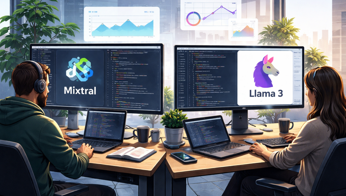 Mixtral 8x7B vs Llama 3 13B – opłacalność i wydajność lokalnego generowania kodu na maszynach deweloperskich